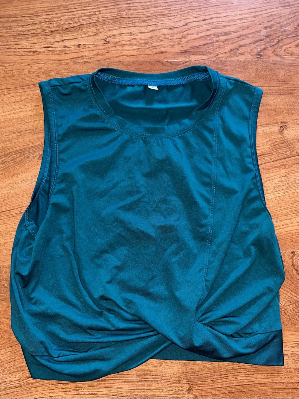 Ictive Teal Crop Top Women Large Activewear